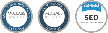 certifications Landing page, value proposition and seo certifications