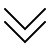 Two white chevrons pointing downward on a black background, resembling a double down arrow.