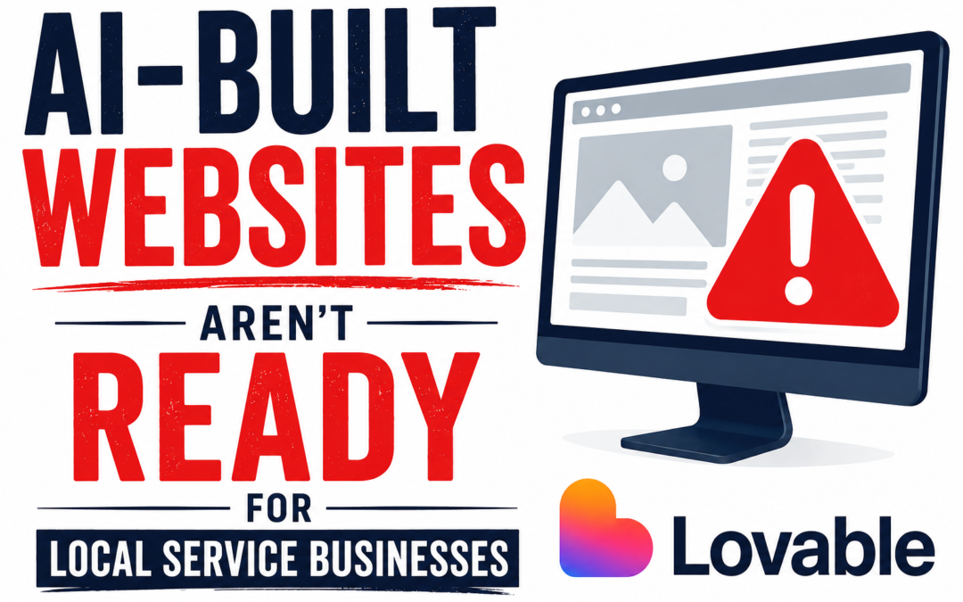 AI-Built Websites Aren’t Ready for Local Service Businesses (And Here’s Why)